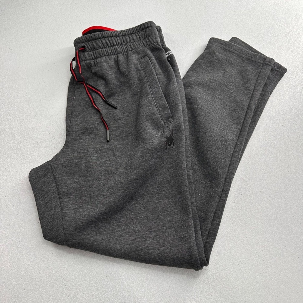 Spyder Active‎ Mens ProWeb Small Gray Sweatpants With Pockets & Drawstring Comfy - Picture 8 of 8
